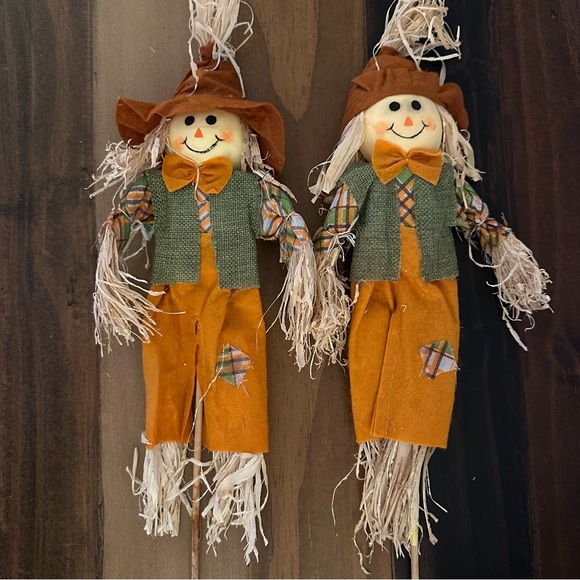 Other - Set of 5 Fall Whimsical Scarecrow Picks